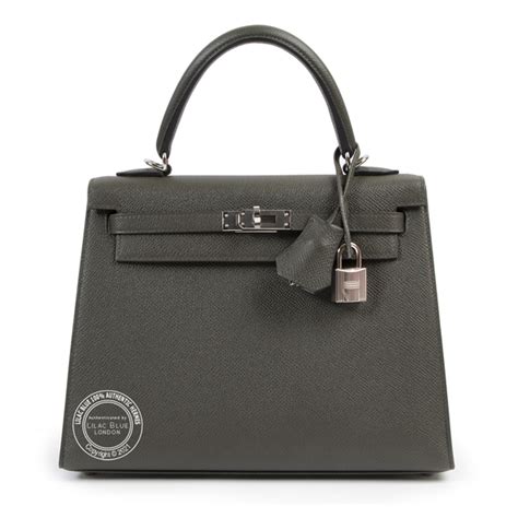 hermes vert de gris epsom|HERMES Epsom Kelly Sellier 25 Vert De Gris .